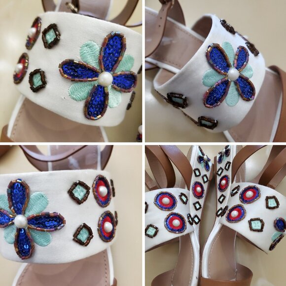 Tory Burch Estella Embellished Sandal Size 10 - Picture 16 of 16